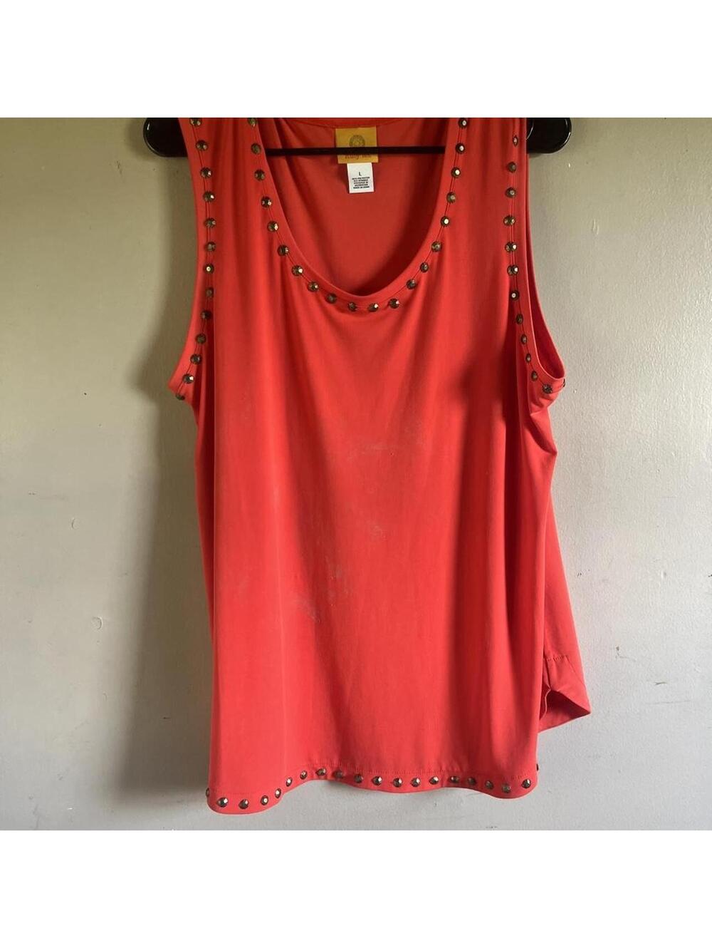 Women's Red and Orange Vests-tanks-cami